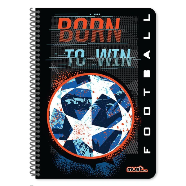 MUST SPIRAL NOTEBOOK Α4 2 THEMES 60 SHEETS BOY 1 - 4 DESIGNS