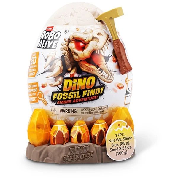 EGG DINO FOSSIL ROBO ALIVE FIND AMBER ADVENTURE SURPRISE