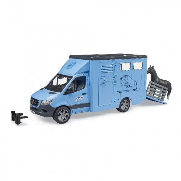 BRUDER ΦΟΡΤΗΓΑΚΙ MERCEDES BENZ SPRINTER ΜΕΤΑΦΟΡΑΣ ΖΩΩΝ ΜΕ ΑΛΟΓΟ
