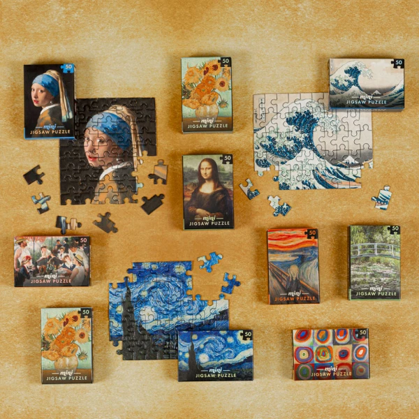 ΜΙΝΙ MASTERPIECES PUZZLE 50 pcs - 8 DESIGNS