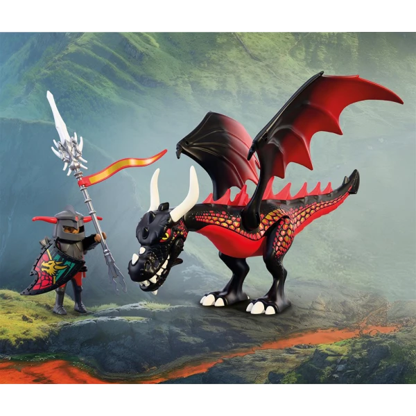 PLAYMOBIL KNIGHTS ΜΑΥΡΟΣ ΔΡΑΚΟΣ ΚΑΙ ΙΠΠΟΤΗΣ