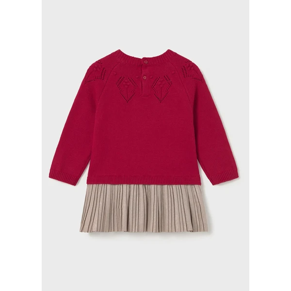 MAYORAL DRESS COORDINATED KNITTED RED 