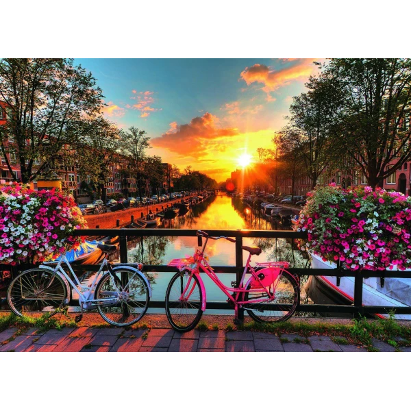 RAVENSBURGER PUZZLE 1000 pcs BICYCLES AT AMSTERDAM 