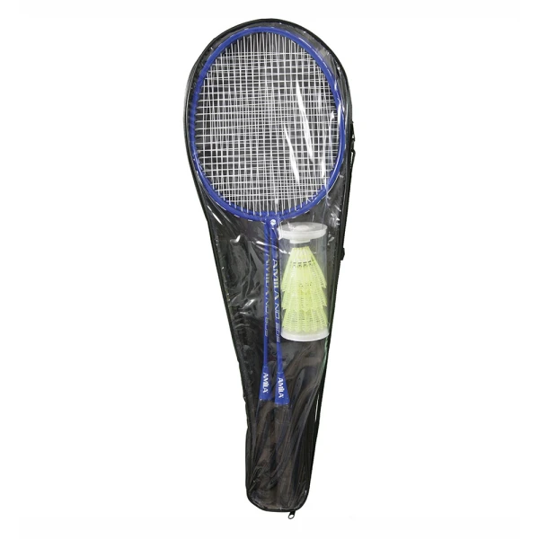 AMILA ΣΕΤ 2 ΡΑΚΕΤΕΣ BADMINTON ΜΕΤΑΛΛΙΚΕΣ ΚΑΙ 3 ΜΠΑΛΑΚΙΑ