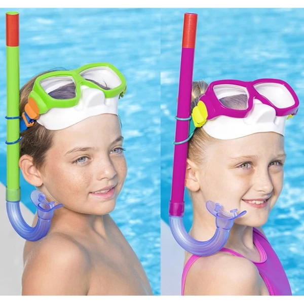 BESTWAY KIDS HYDRO-SWIM ESSENTIAL FREESTYLE SNORKEL SET - 2 COLOURS