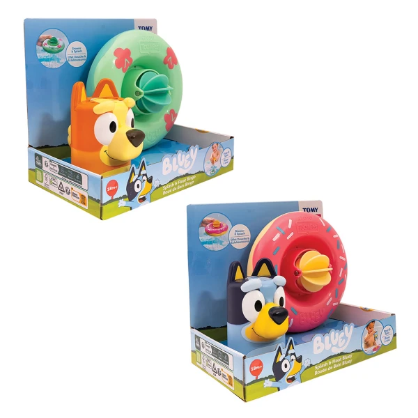 TOMY TOOMIES ΒΡΕΦΙΚΟ ΠΑΙΧΝΙΔΙ ΜΠΑΝΙΟΥ BLUEY ΣΩΣΙΒΙΟ & ΦΙΓΟΥΡΑ ΓΙΑ 18+ ΜΗΝΩΝ - 2 ΧΡΩΜΑΤΑ