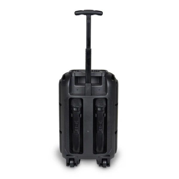 BONTEMPI TROLLEY WIRELESS SPEAKER WITH 2 WIRELESS MICROPHONES AND RGB LIGHTS
