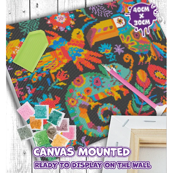 SPLAT PLANET DIAMOND PAINTING KIT ON FRAMED CANVAS 30X40 cm FIESTA FIESTA