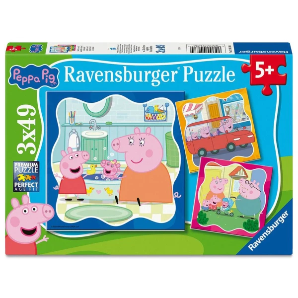 RAVENSBURGER ΠΑΖΛ 3X49 τεμ. PEPPA PIG