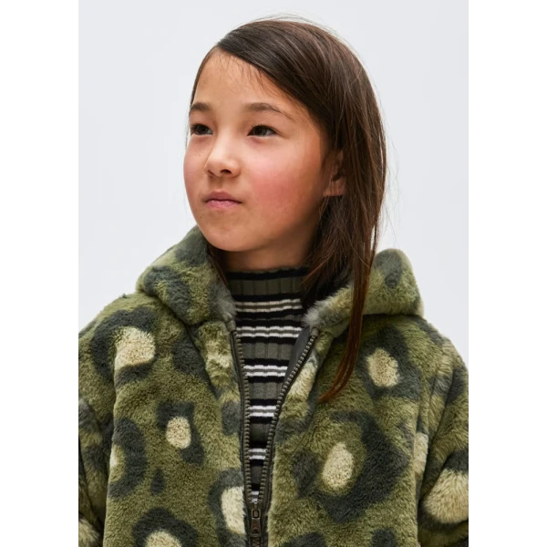 MAYORAL COAT FUR GREEN