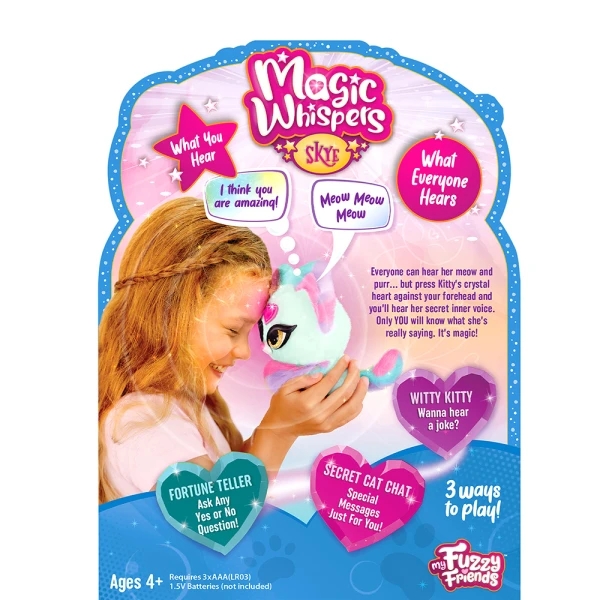 MY FUZZY FRIENDS MAGIC WHISPER KITTY - 3 DESIGNS
