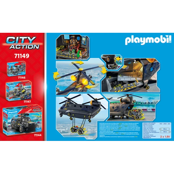 PLAYMOBIL CITY ACTION TACTICAL UNIT - RESCUE AIRCRAFT