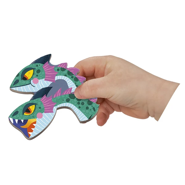 JANOD MAGNETIC GAME BOOK DRAGONS FOR AGES 3+