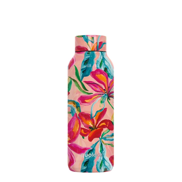 QUOKKA STAINLESS STEEL ΜΠΟΥΚΑΛΙ ΘΕΡΜΟΣ SOLID 510ml - TROPICAL BLOOM