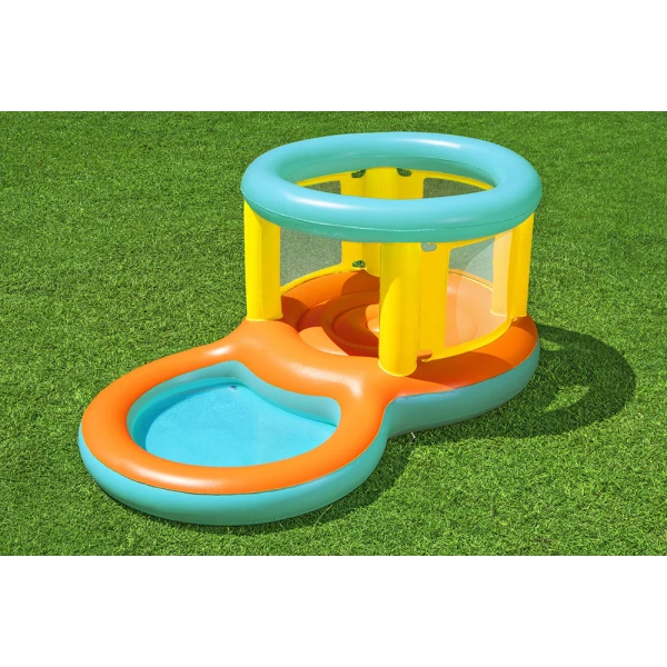 BESTWAY INFLATABLE TRAMPOLINE 239X142X102 cm WITH POOL JUMPTOPIA