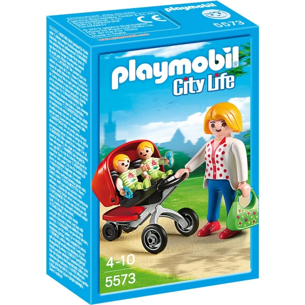 PLAYMOBIL CITY LIFE ΜΑΜΑ ΜΕ ΔΙΔΥΜΑ ΚΑΙ ΚΑΡΟΤΣΑΚΙ