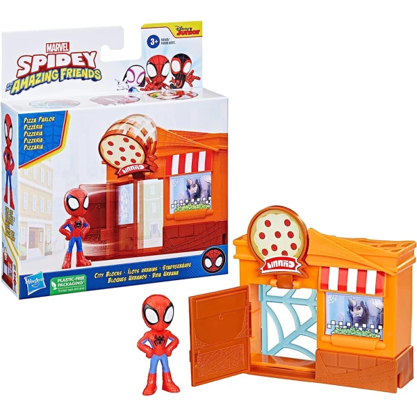 SPIDEY AND HIS AMAZING FRIENDS CITY BLOCKS PIZZA SPIDEY