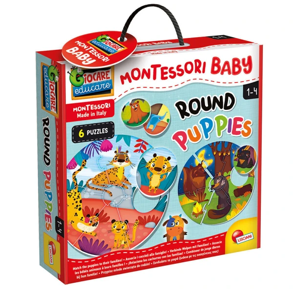 LISCIANI MONTESSORI BABY ΕΚΠΑΙΔΕΥΤΙΚΟ ΚΥΚΛΙΚΑ ΠΑΖΛ ΜΕ ΜΩΡΑ ΖΩΑΚΙΑ