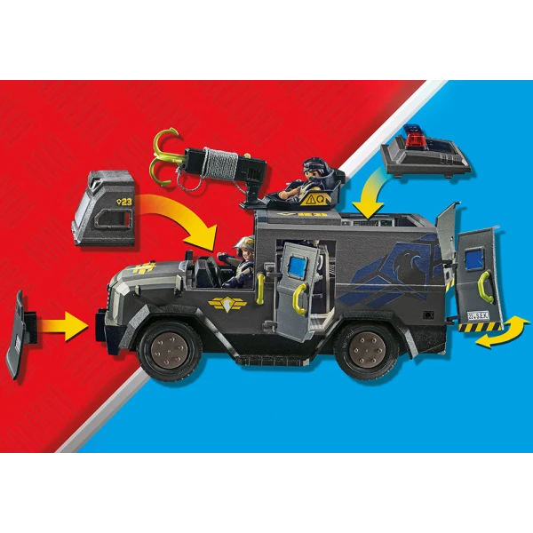 PLAYMOBIL CITY ACTION ΘΩΡΑΚΙΣΜΕΝΟ ΟΧΗΜΑ ΕΙΔΙΚΩΝ ΔΥΝΑΜΕΩΝ