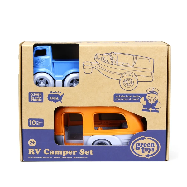 GREEN TOYS ΣΕΤ ΚΑΤΑΣΚΗΝΩΣΗΣ ΜΕ ΟΧΗΜΑΤΑ RVCO-1459