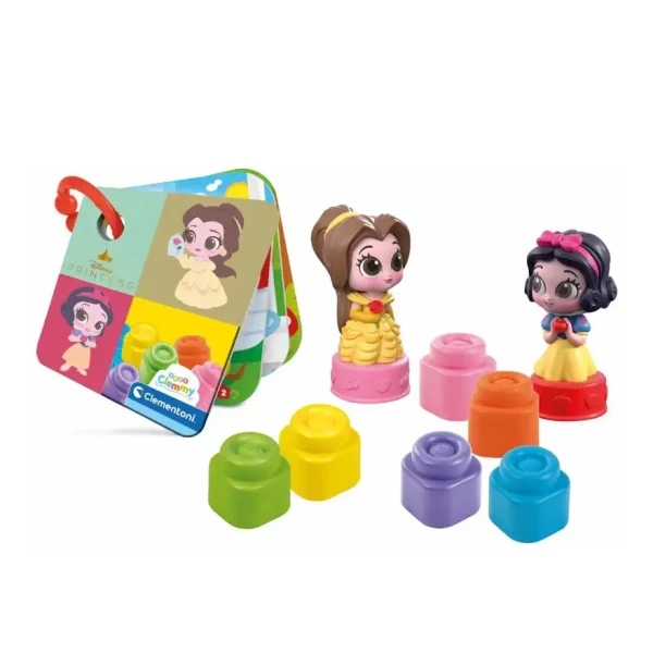 SOFT CLEMMY DISNEY PRINCESS SET WITH 6 SOFT PREMIUM BRICKS FOR 10-36 MONTHS