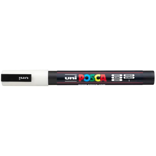 POSCA ΜΑΡΚΑΔΟΡΟΣ PC-3M 0.9-1.3mm - ΑΣΠΡΟ
