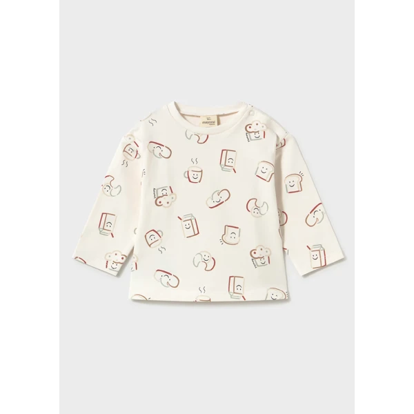 MAYORAL T-SHIRT LONG SLEEVES MULTICOLOUR