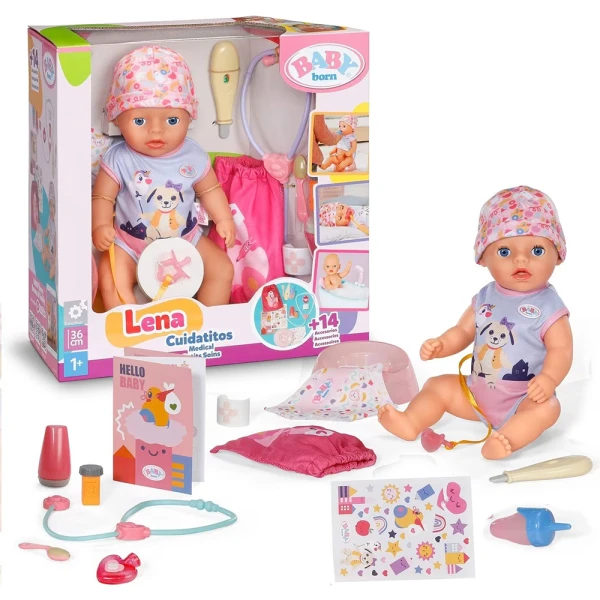 ZAPF CREATION BABY BORN LENA ΚΟΥΚΛΑ ΓΙΑΤΡΟΣ 36 cm 