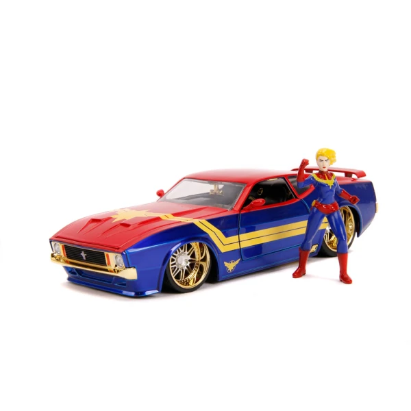 MARVEL CAPTAIN MARVEL ΚΑΙ 1973 FORD MUSTANG MACH 1 1:24