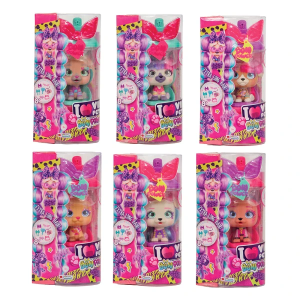 VIP PETS SERIES 3 BOW POWER COLLECTIBLE DOLL WITH EXTRA LONG HAIR - 6 DESIGNS