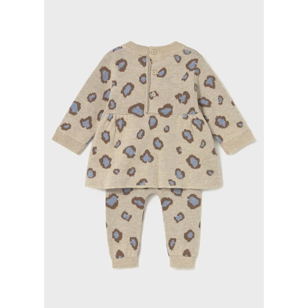 MAYORAL SET TROUSERS KNITTED DARK BEIGE