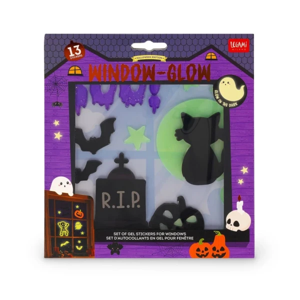 LEGAMI WINDOW GLOW – SET OF GLOW-IN-THE-DARK WINDOW STICKERS