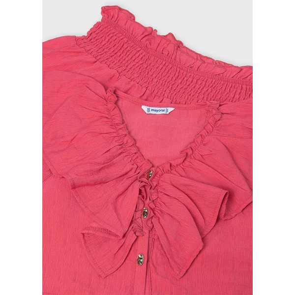 MAYORAL SET SHORTS RUFFLE CORAL 