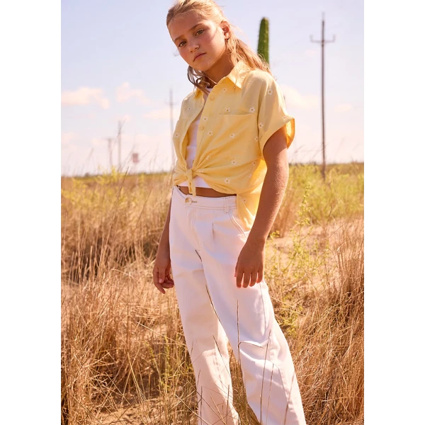 MAYORAL PANTS LONG GABARDINE ECRU 