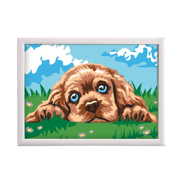 PAINT & FRAME ΖΩΓΡΑΦΙΖΩ ΜΕ ΑΡΙΘΜΟΥΣ LOVING PUPPY ΓΙΑ ΗΛΙΚΙΕΣ 9+ ΧΡΟΝΩΝ