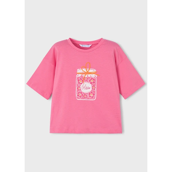 MAYORAL BLOUSE SHORT SLEEVES GERANIUM 
