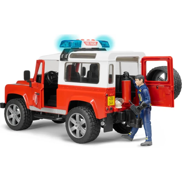BRUDER ΠΥΡΟΣΒΕΣΤΙΚΟ LAND ROVER STATION WAGON ΜΕ ΠΥΡΟΣΒΕΣΤΗ