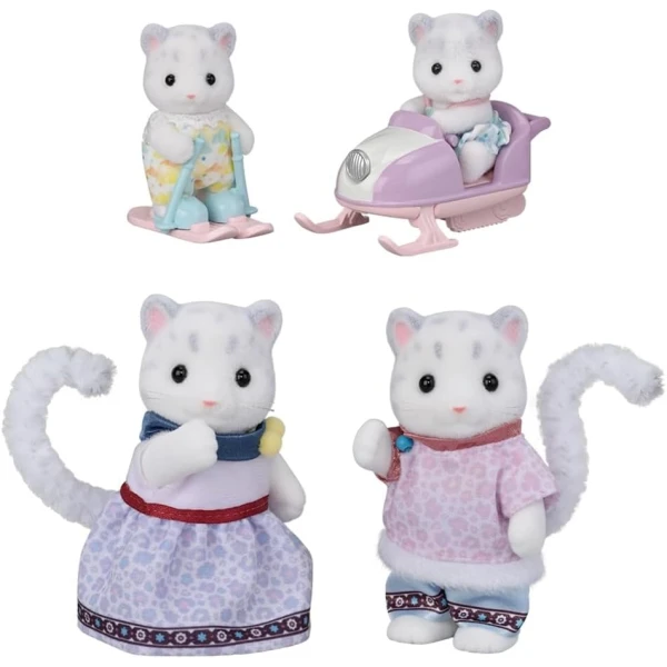 THE SYLVANIAN FAMILIES SNOW LEOPARD FAMILY PLAYSET