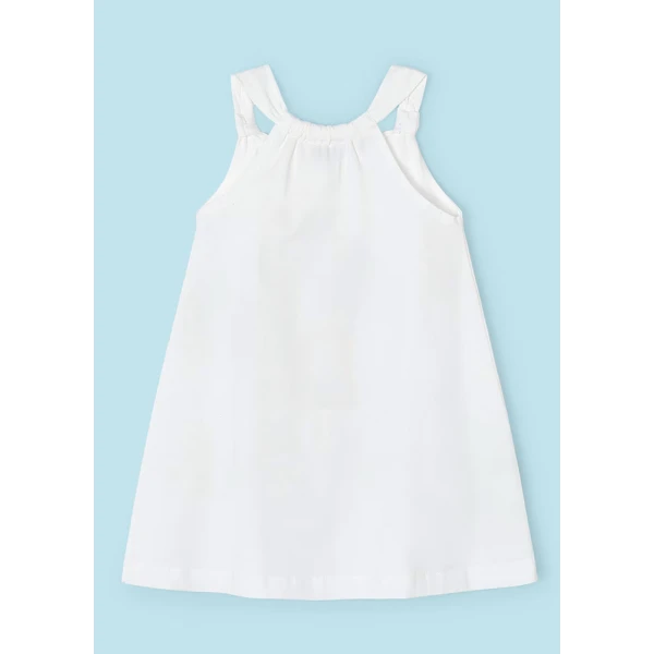 MAYORAL DRESS SCREEN PRINT ECRU