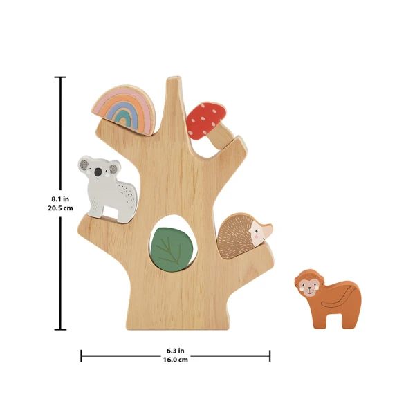 FISHER PRICE WOODEN EDUCATIONAL BALANCE TREE