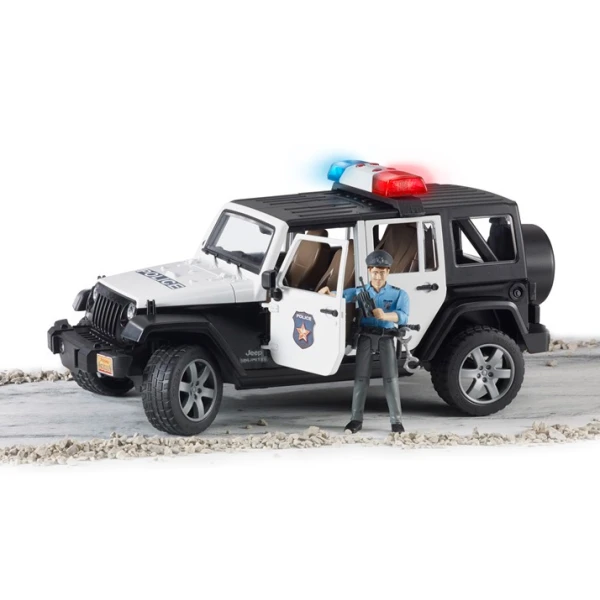 BRUDER 4-WHEEL WRAMGLER WITH POLICEMAN