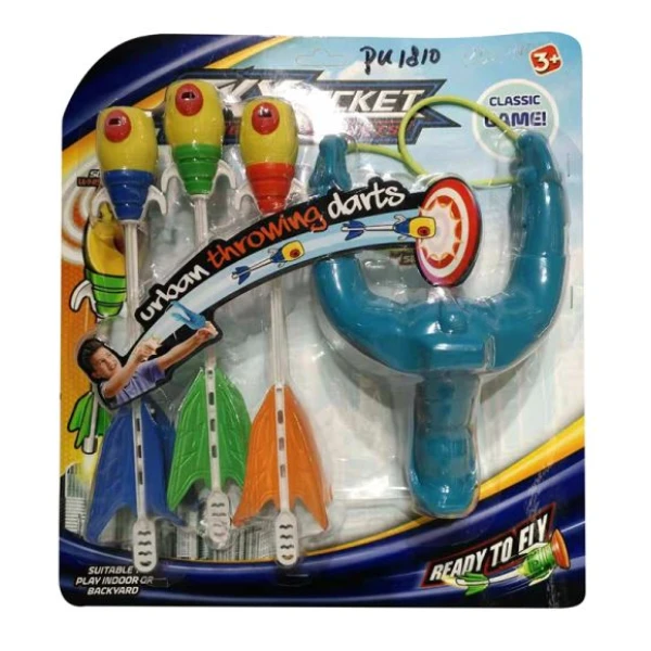 SLING SHOT WITH DARTS AND WHISTLER