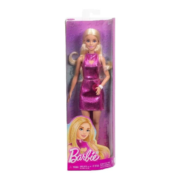 BARBIE FASHIONISTAS DOLL - FUCHSIA HEART DRESS