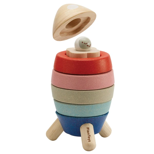 PLAN TOYS WOODEN SORTING ROCKET