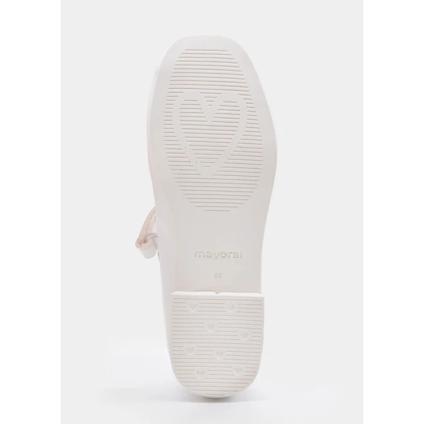 MAYORAL BALLET FLATS BOWS WHITE 