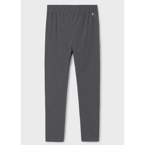 MAYORAL LEGGINGS COTTON ELASTIC BASIC GREY INTENSE
