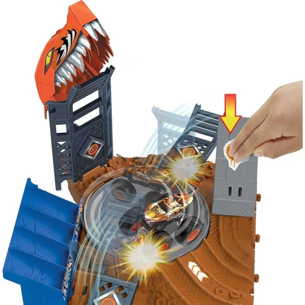 HOT WHEELS MT ARENA WORLD MEDIUM SETS - TIGER SHARK SPIN-OUT CHALLENGE