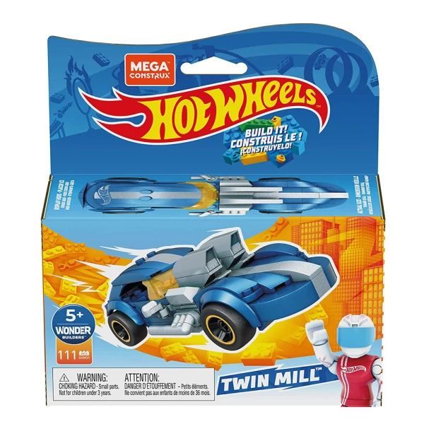 MEGA BLOKS HOT WHEELS RACERS 106 τεμ. ΟΧΗΜΑ & ΦΙΓΟΥΡΑ - TWIN MILL