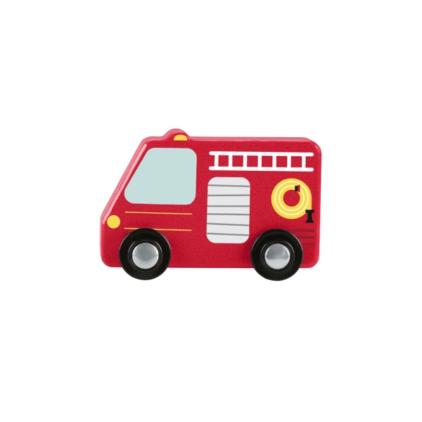 FISHER PRICE WOODEN VEHICLE SET 