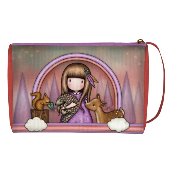 GORJUSS SANTORO JUMBO PENCIL CASE BE KIND TO ALL CREATURES